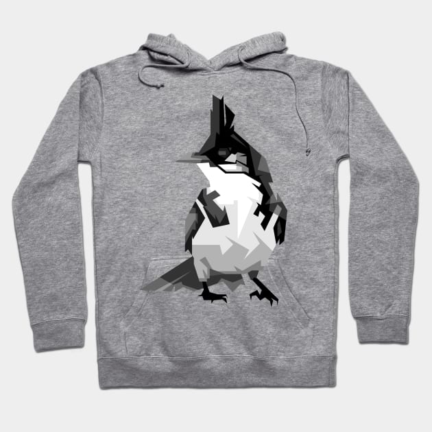 glatics bird in grayscale Hoodie by Rizkydwi